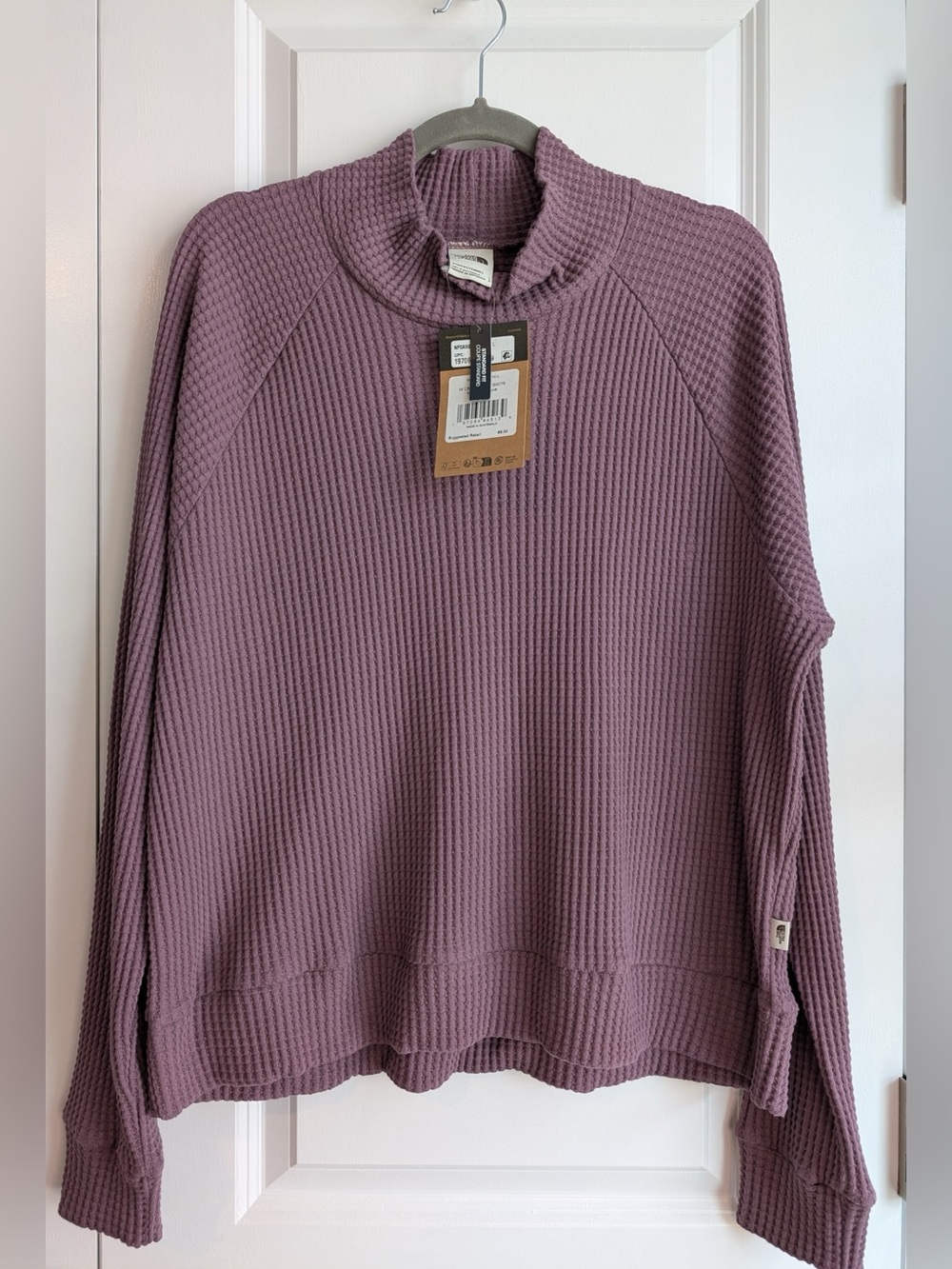 The North Face Long Sleeve‎ Mock Neck Chabot Sweater NWT Midnight Mauve Size L